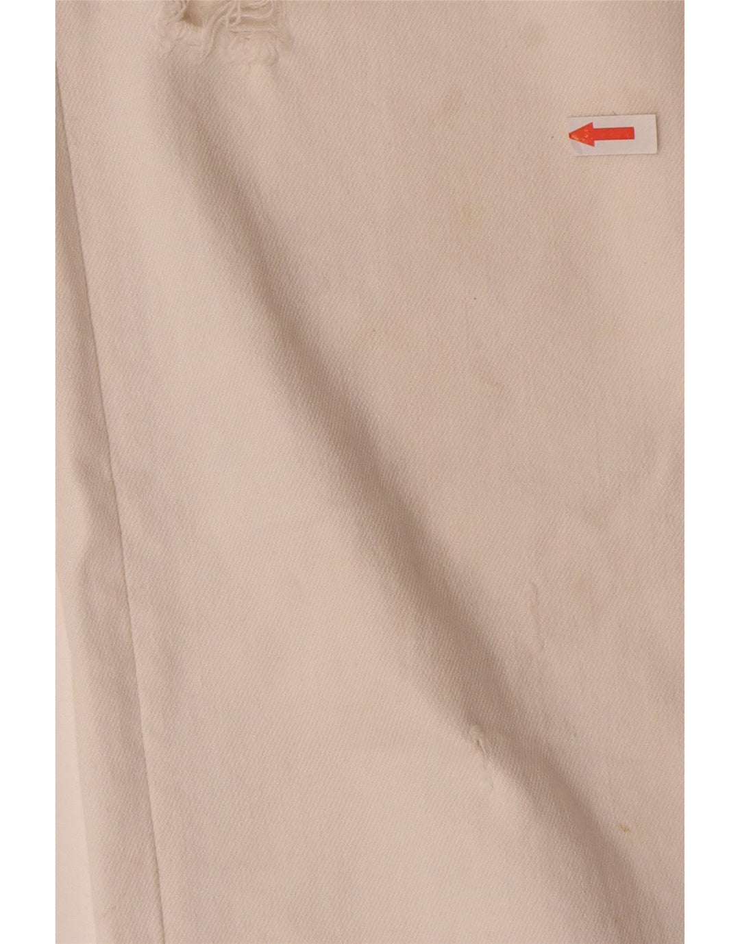 Zara Womens Distressed Straight Jeans EU 44 XL W34 L28 White