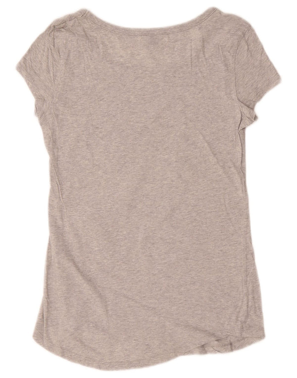Benetton Womens Disney Graphic T-Shirt Top UK 10 Small Grey Cotton