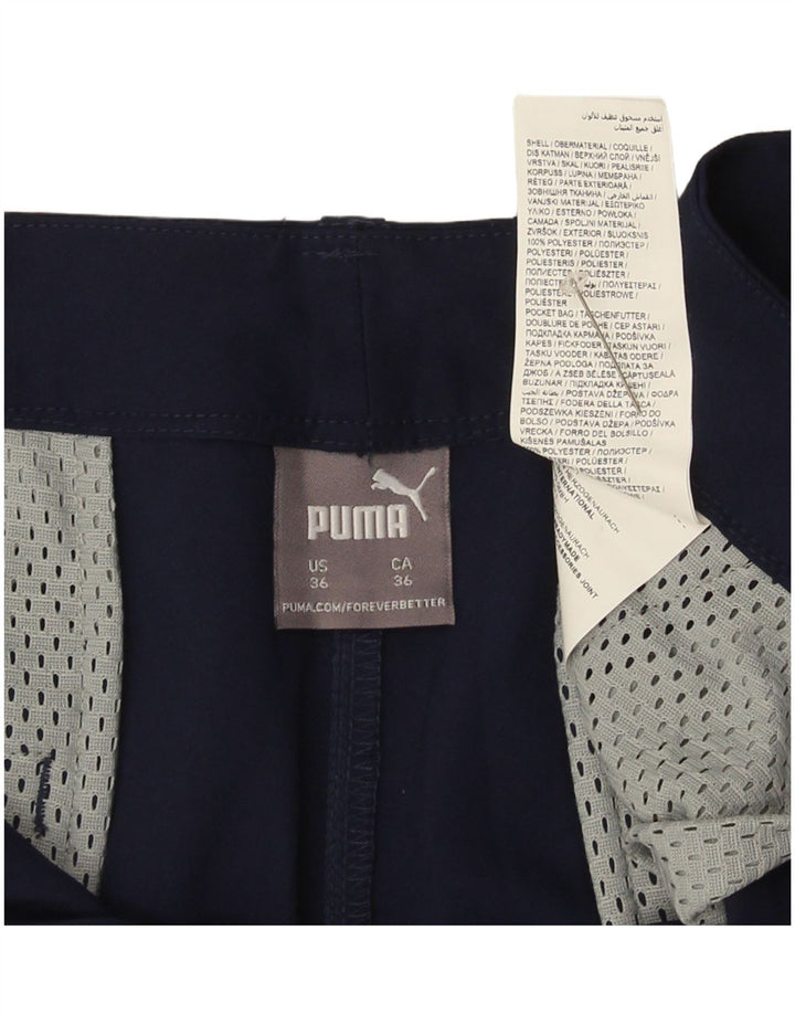 Puma Mens Chino Shorts  W36 Large Navy Blue Polyester