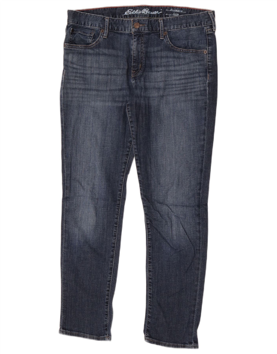 Eddie Bauer Womens Boyfriend Capri Slim Jeans US 8 Medium W32 L20 Blue