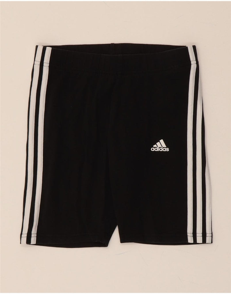 ADIDAS Womens Sport Shorts UK 8/10 Small  Black Cotton Vintage Adidas and Second-Hand Adidas from Messina Hembry 