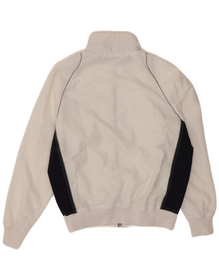 Champion Mens Tracksuit Top Jacket Medium White Colourblock Polyester