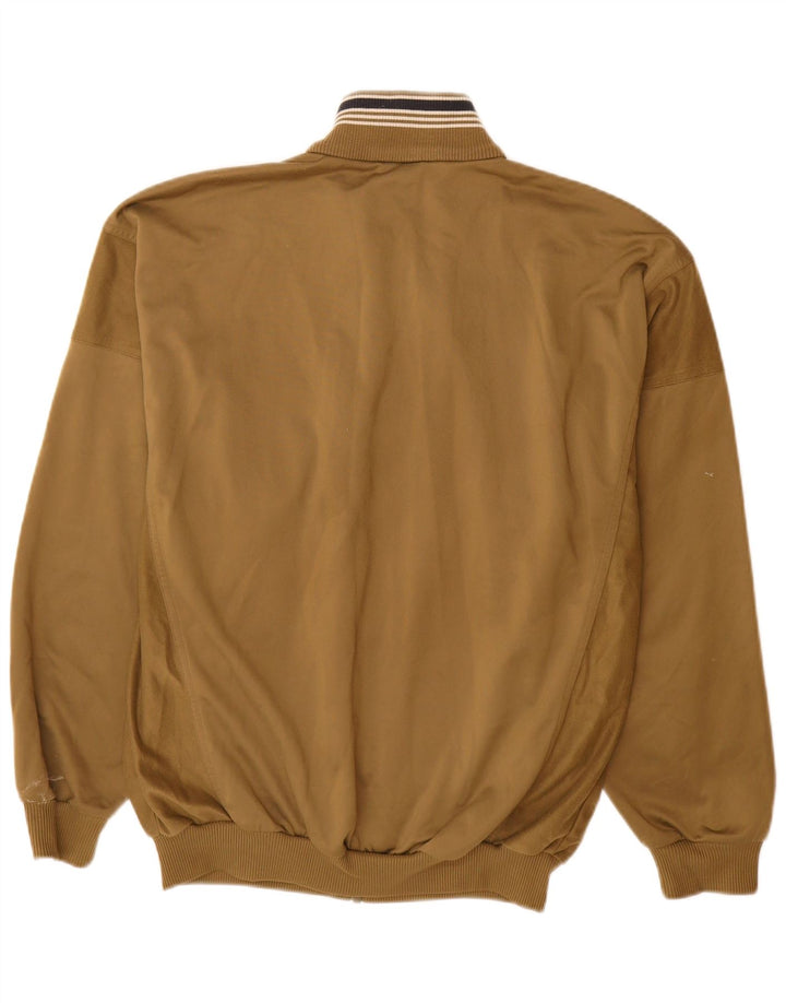 Adidas Mens Tracksuit Top Jacket UK 40/42 Medium Khaki Polyester