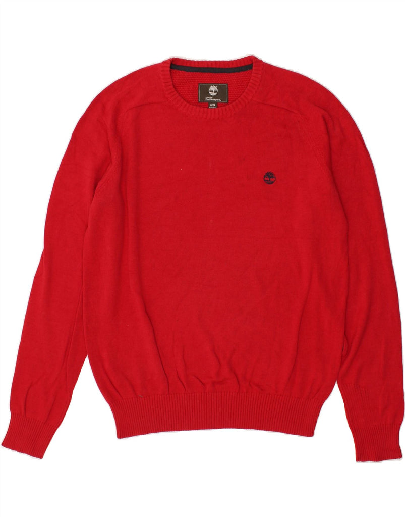 TIMBERLAND Mens Crew Neck Jumper Sweater XL Red Cotton | Vintage Timberland | Thrift | Second-Hand Timberland | Used Clothing | Messina Hembry 