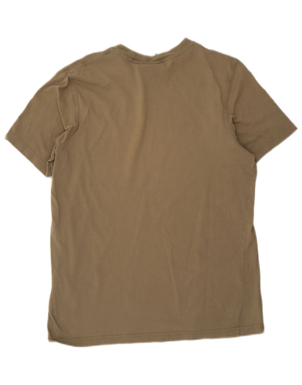 Adidas Mens Graphic T-Shirt Top Medium Khaki Cotton