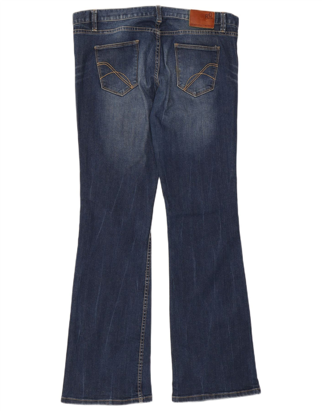 French Connection Womens Bootcut Flared Jeans US 16 2XL W38 L33 Blue Cotton