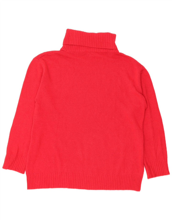 Hekla & Co  Womens Roll Neck Jumper Sweater UK 20 2XL Red