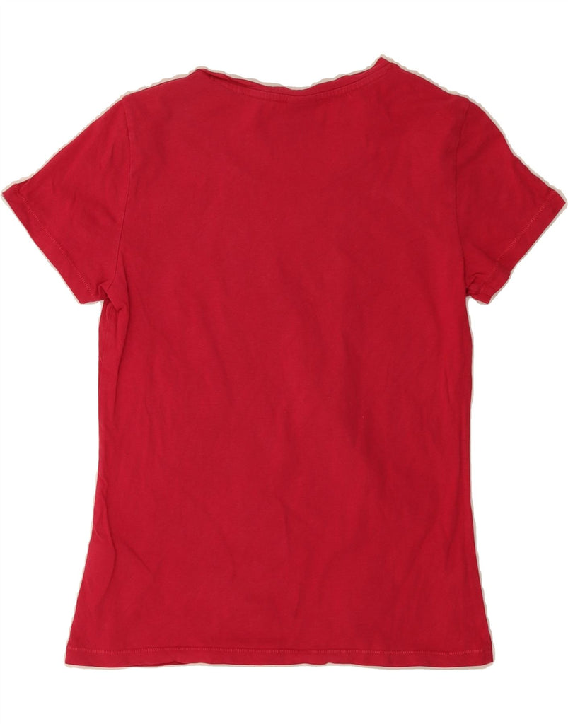 PUMA Womens Graphic T-Shirt Top UK 12 Medium Pink Cotton Vintage Puma and Second-Hand Puma from Messina Hembry 