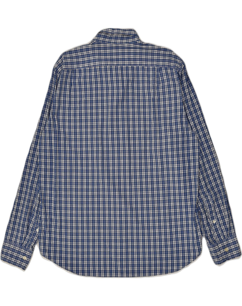 J. CREW Mens Shirt Large Blue Check Cotton | Vintage J. Crew | Thrift | Second-Hand J. Crew | Used Clothing | Messina Hembry 