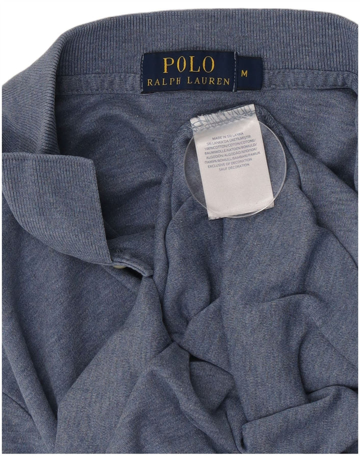 Polo Ralph Lauren Mens Polo Shirt Medium Blue Cotton