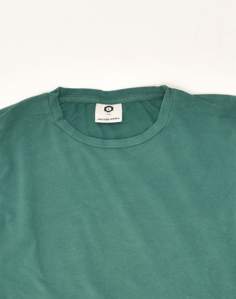 JACK & JONES Mens Graphic Top Long Sleeve Small Green Cotton | Vintage Jack & Jones | Thrift | Second-Hand Jack & Jones | Used Clothing | Messina Hembry 