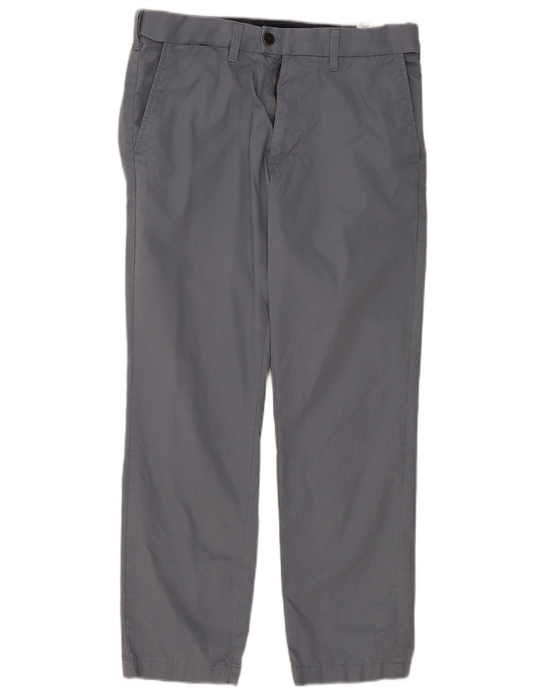 Marks & Spencer Mens Straight Suit Trousers W32 L29 Blue Cotton