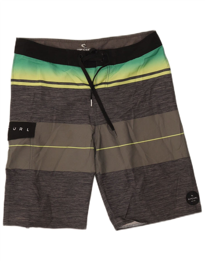 RIP CURL Mens Swimming Shorts Medium Grey Colourblock