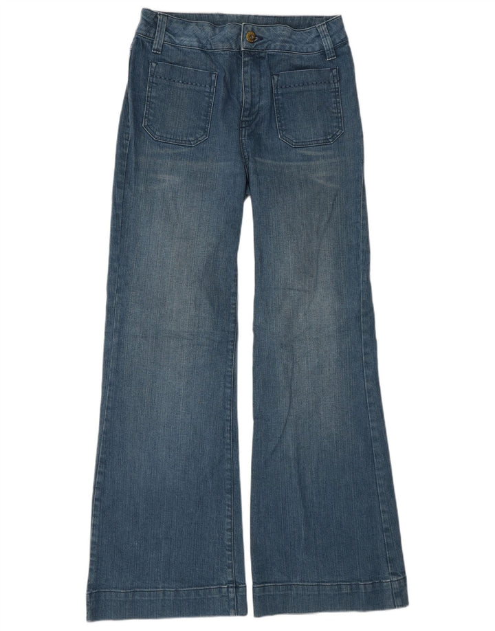 Oasis Womens Wide Leg Jeans W30 L32 Blue Cotton