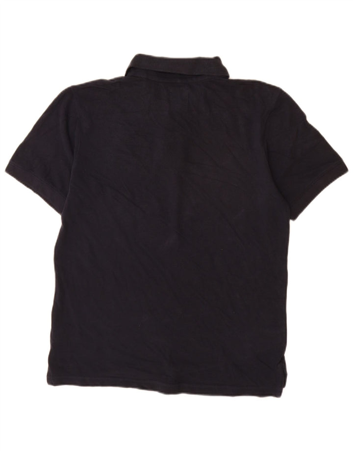 Fila Mens Polo Shirt IT 48 Small Navy Blue Cotton