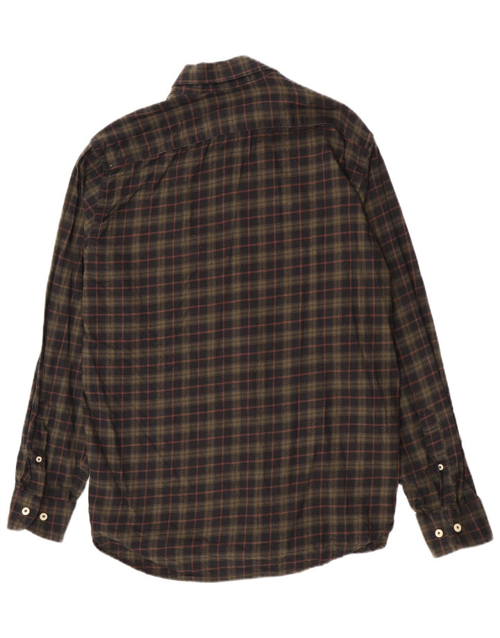 Carrera Mens Regular Fit Flannel Shirt Large Khaki Check