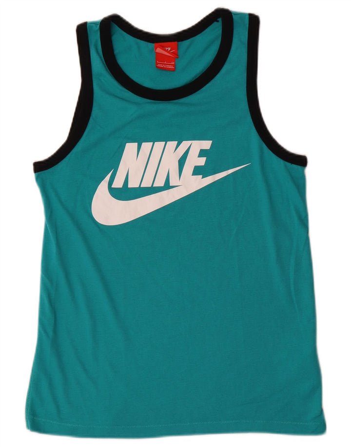 Nike Mens Graphic Vest Top Small Turquoise Polyester