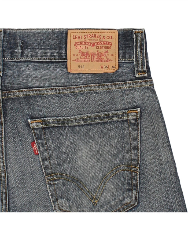 LEVI'S Mens 512 Straight Jeans W36 L26 Blue Cotton | Vintage Levi's | Thrift | Second-Hand Levi's | Used Clothing | Messina Hembry 