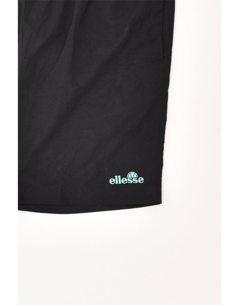 ELLESSE Mens Sport Shorts Small Black | Vintage Ellesse | Thrift | Second-Hand Ellesse | Used Clothing | Messina Hembry 