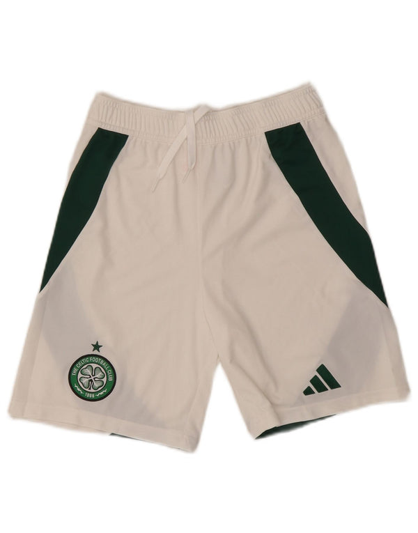 Adidas Boys Boston Celtics Sport Shorts 13-14 Years White Colourblock