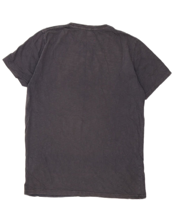 Jack & Jones Mens Regular Fit Graphic T-Shirt Top Large Grey Cotton