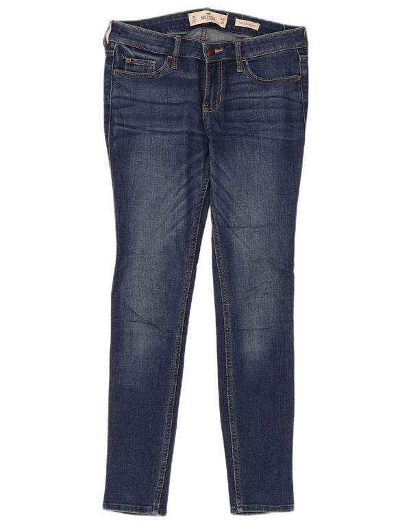 Hollister Womens Low Waist Super Skinny Jeans US 3 XS W26 L28 Blue Cotton