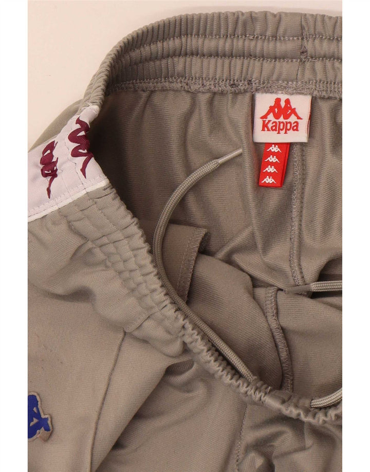 Kappa Mens Graphic Tracksuit Trousers Joggers Small Grey Colourblock