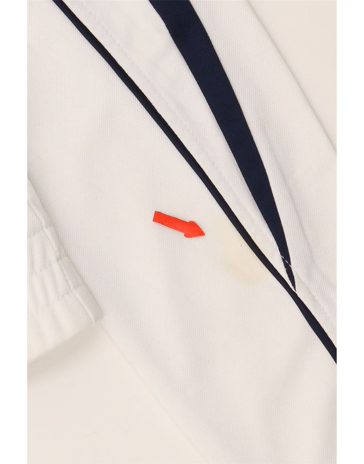 Asics Boys Graphic Tracksuit Top Jacket 7-8 Years White Colourblock