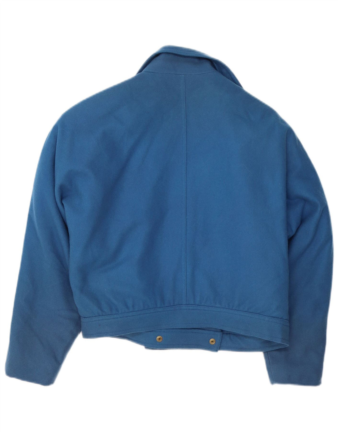 Vintage Womens Oversized Blazer Jacket EU 42 Large Blue Wool