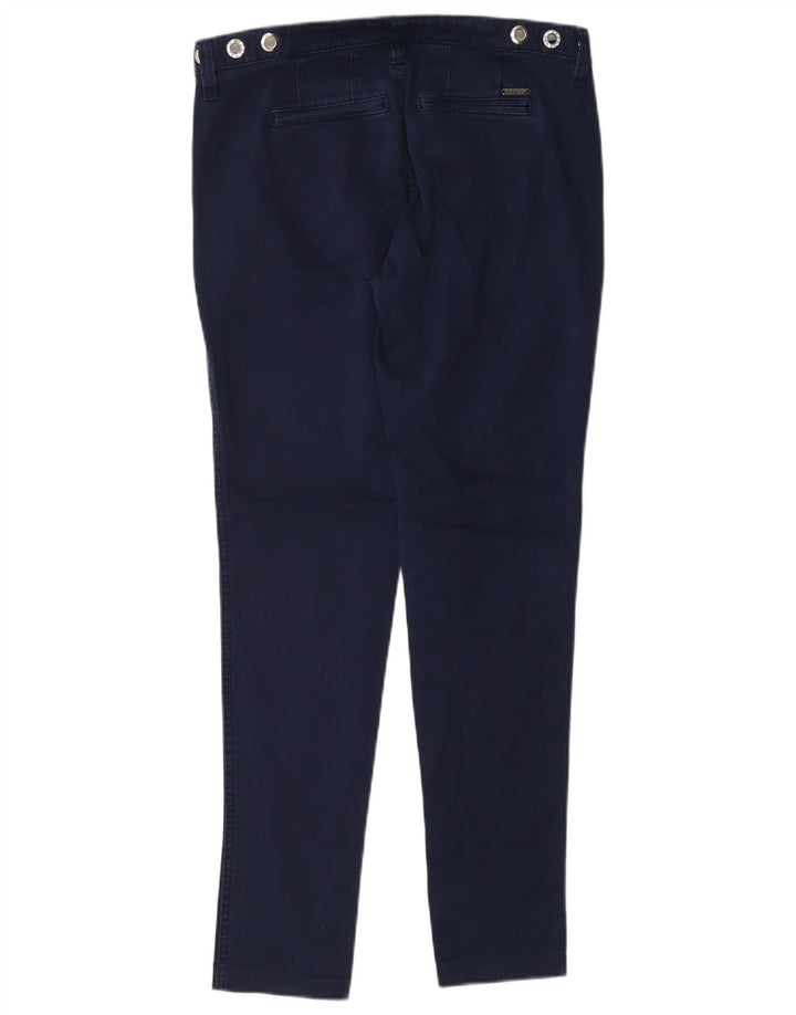 Guess Womens Slim Chino Trousers W30 L28 Navy Blue