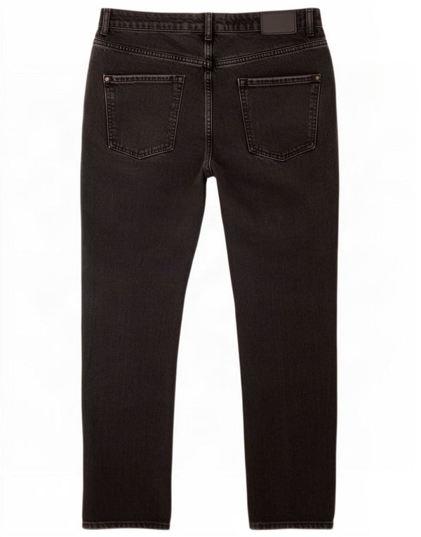 Zara Womens Tapered Jeans EU 44 XL W34 L27 Black Cotton
