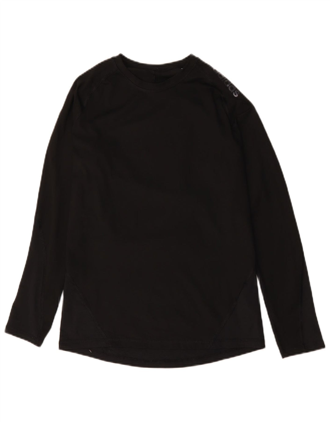 Adidas Womens Climacool Graphic Top Long Sleeve UK 12 Medium Black