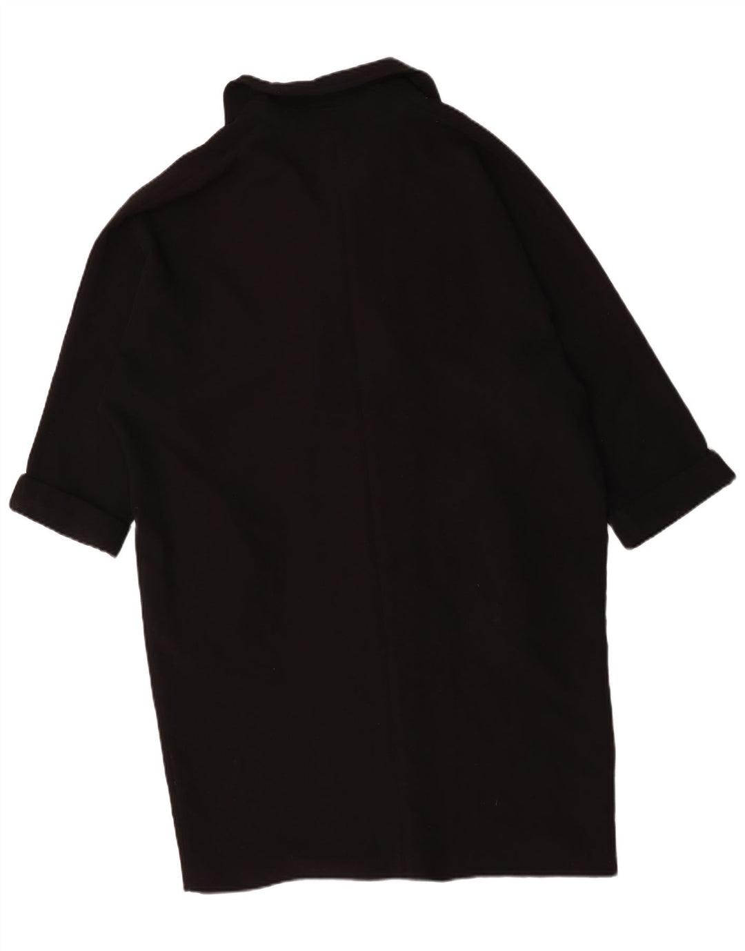 Topshop Womens Oversized Overcoat UK 14 Large Black Polyester