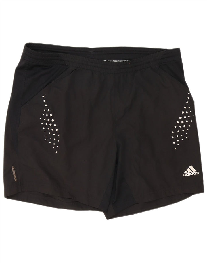 Adidas Mens Clima 365 Sport Shorts Large Black Spotted Polyester