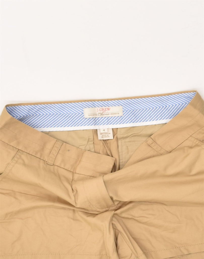 J. CREW Womens Chino Shorts UK 4 XS W29 Beige Cotton | Vintage J. Crew | Thrift | Second-Hand J. Crew | Used Clothing | Messina Hembry 