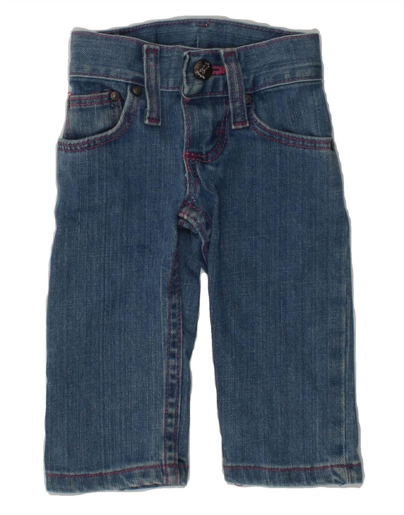 WRANGLER Baby Girls Straight Jeans 0-3 Months W16 L9  Blue Cotton | Vintage Wrangler | Thrift | Second-Hand Wrangler | Used Clothing | Messina Hembry 