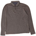 WRANGLER Mens Long Sleeve Polo Shirt XL Grey Cotton