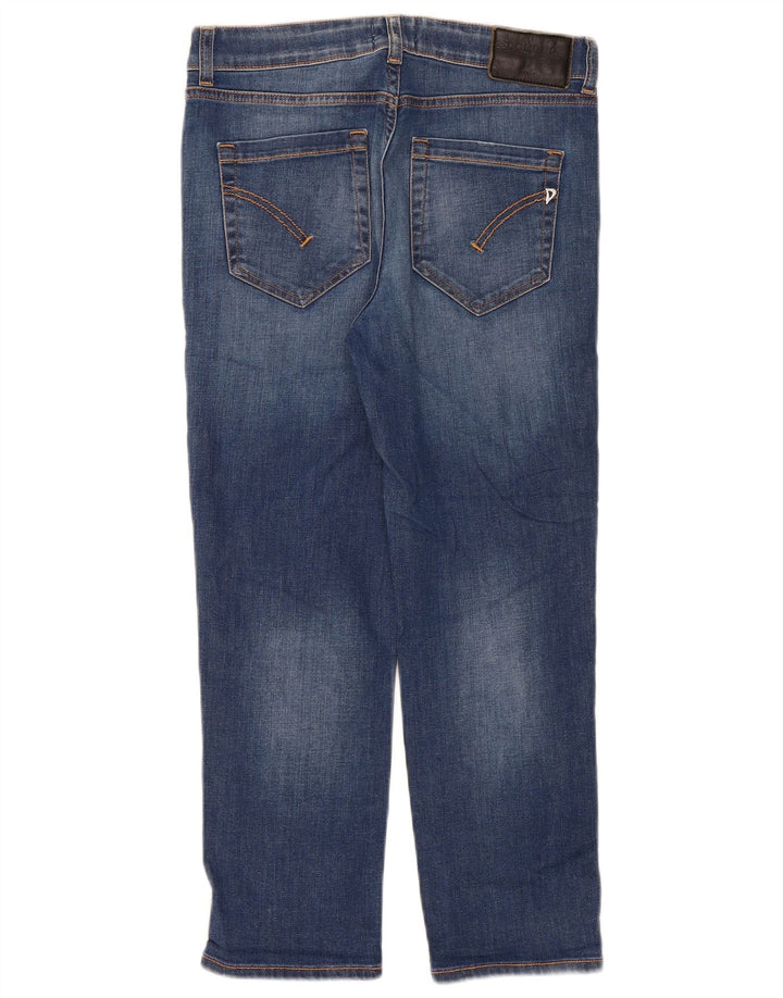 Dondup Womens Distressed Cropped Jeans W30 L25 Blue
