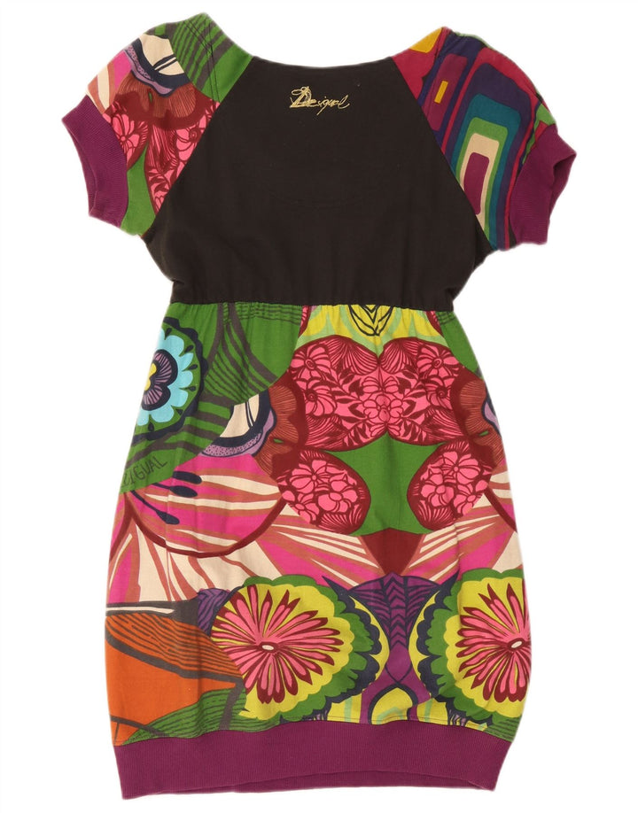 Desigual Womens Graphic Bubble Dress UK 10 Small Multicoloured Floral