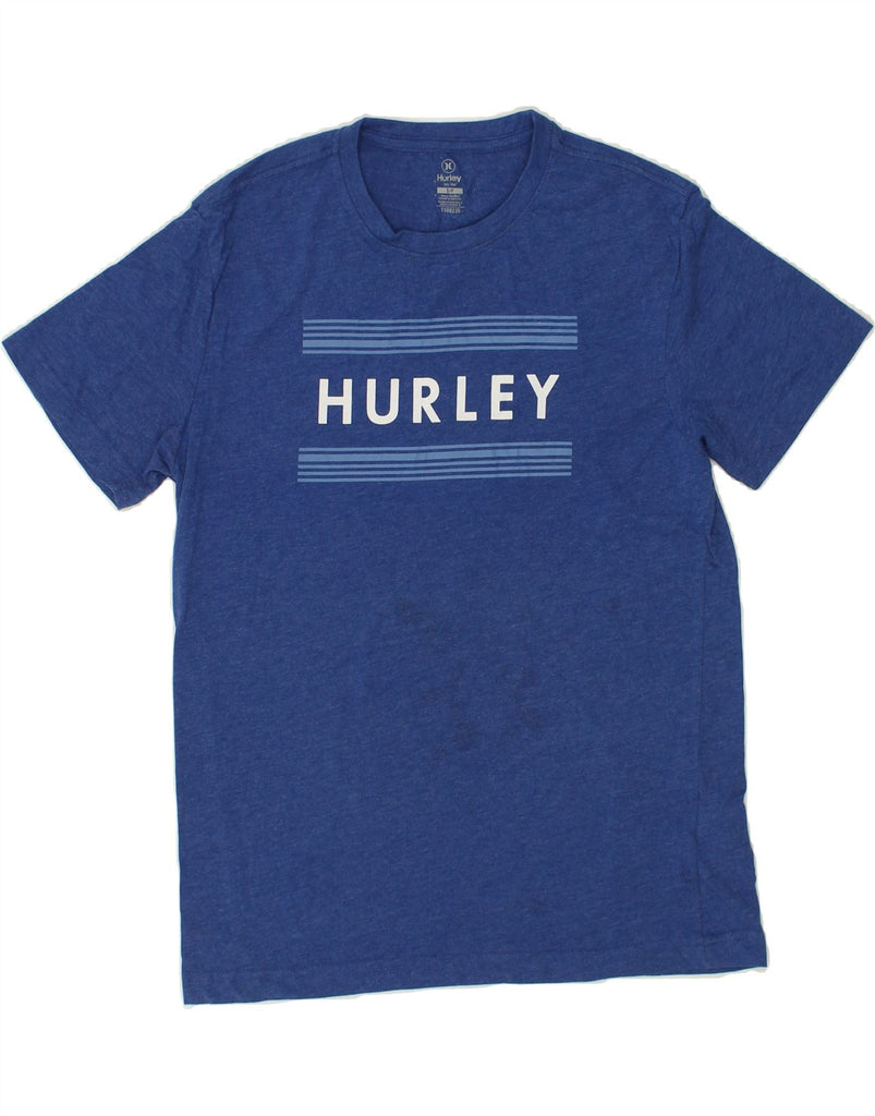 HURLEY Mens Graphic T-Shirt Top Small Blue Cotton | Vintage Hurley | Thrift | Second-Hand Hurley | Used Clothing | Messina Hembry 