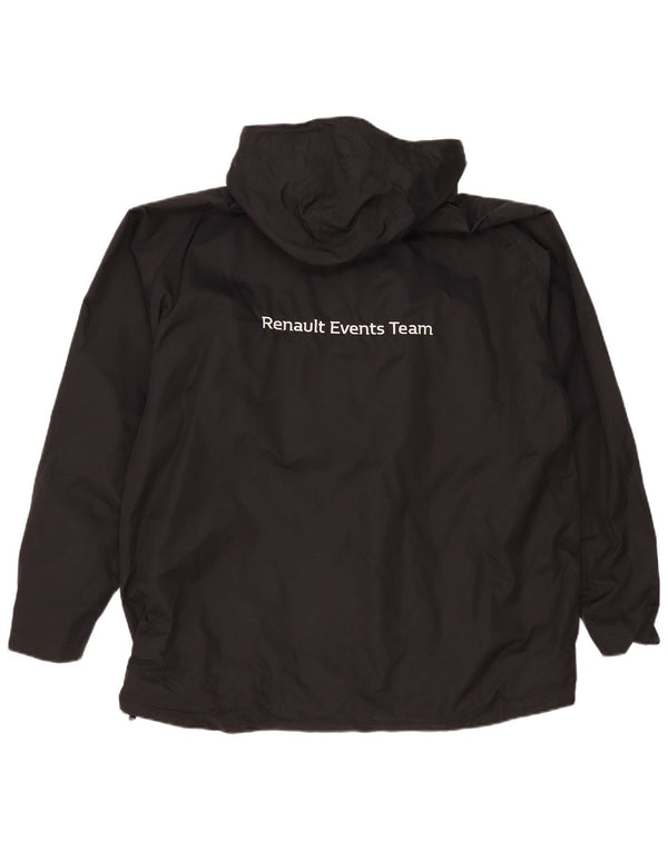 Russell Athletic Mens 510 Hooded Windbreaker Jacket UK 44 2XL Black Sports