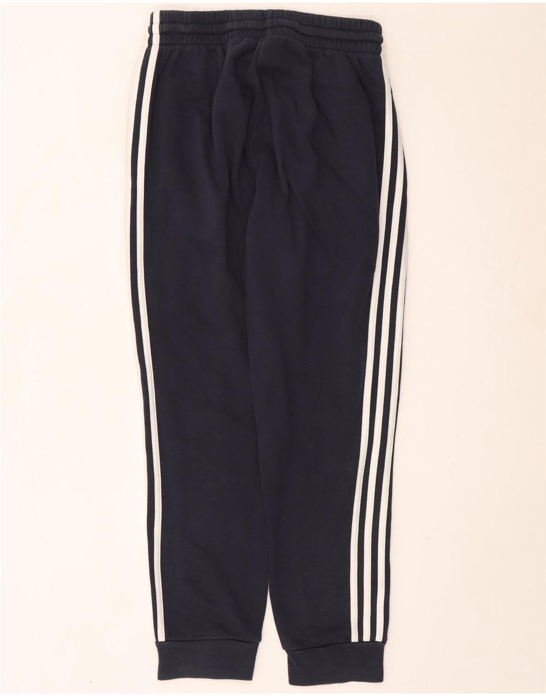 ADIDAS Mens Tracksuit Trousers Joggers Medium  Navy Blue Cotton