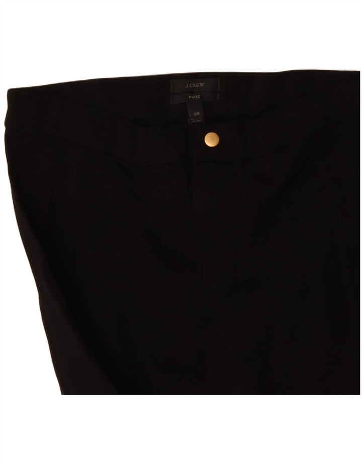 J. Crew Womens Pixie Slim Casual Trousers US 10 Large W30 L30 Black Viscose