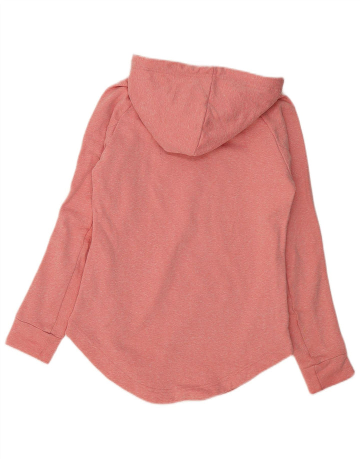 ADIDAS Womens Graphic Hoodie Jumper UK 10 Small Pink