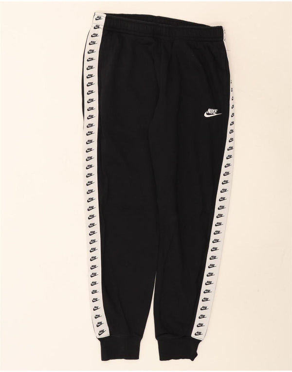 Nike Mens Graphic Tracksuit Trousers Joggers Medium Black Colourblock