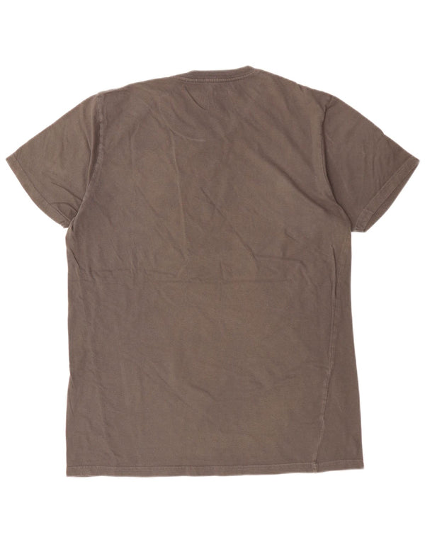 HARD ROCK CAFE Mens City Of Athens Graphic T-Shirt Top Large Brown Cotton