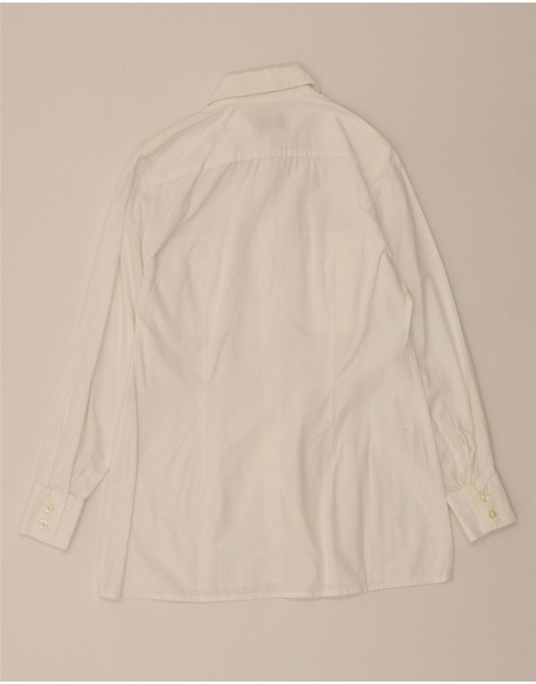 SISLEY Womens Relaxed Elegance Shirt IT 42 Medium White Vintage Sisley and Second-Hand Sisley from Messina Hembry 