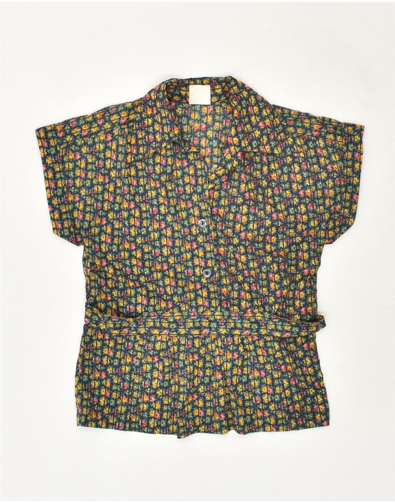 VINTAGE Womens Blouse Top IT 40 Small Multicoloured Floral | Vintage Vintage | Thrift | Second-Hand Vintage | Used Clothing | Messina Hembry 