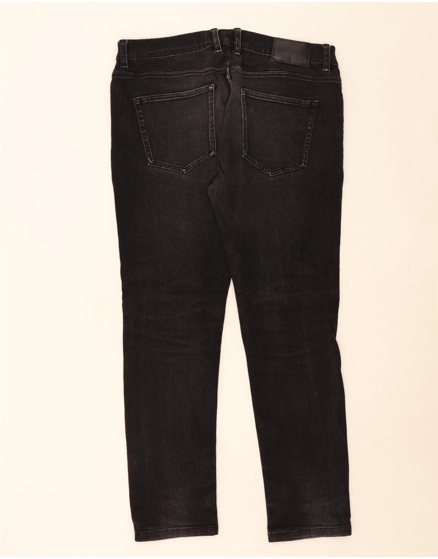 FRENCH CONNECTION Mens Skinny Jeans W34 L32 Black Vintage