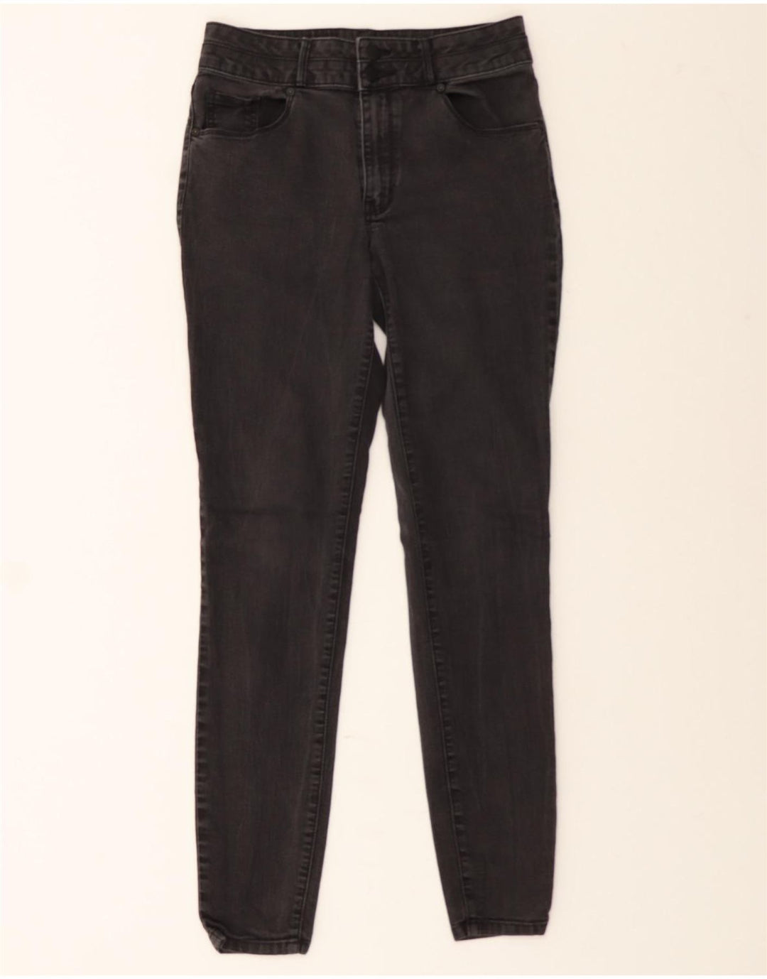 MOSSIMO Womens High Rise Skinny Jeans US 6 Medium W30 L30 Black Plaid Vintage Mossimo and Second-Hand Mossimo from Messina Hembry 